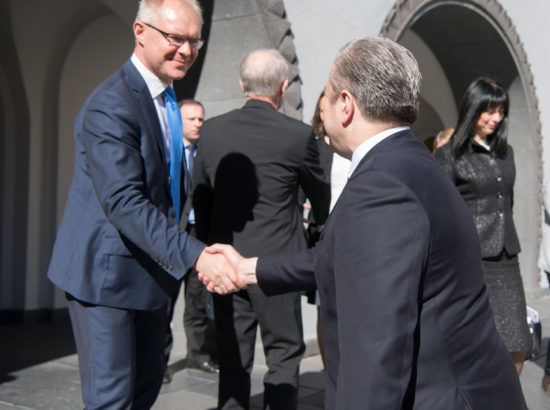 Riigikogu esimees Eiki Nestor kohtus Gruusia peaministri Giorgi Kvirikashviliga